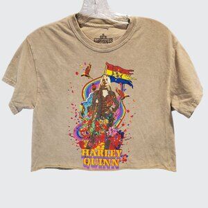 Harley Quinn Suicide Squad Graphic Crop T-Shirt Cotton Womens Casual Tee Small
